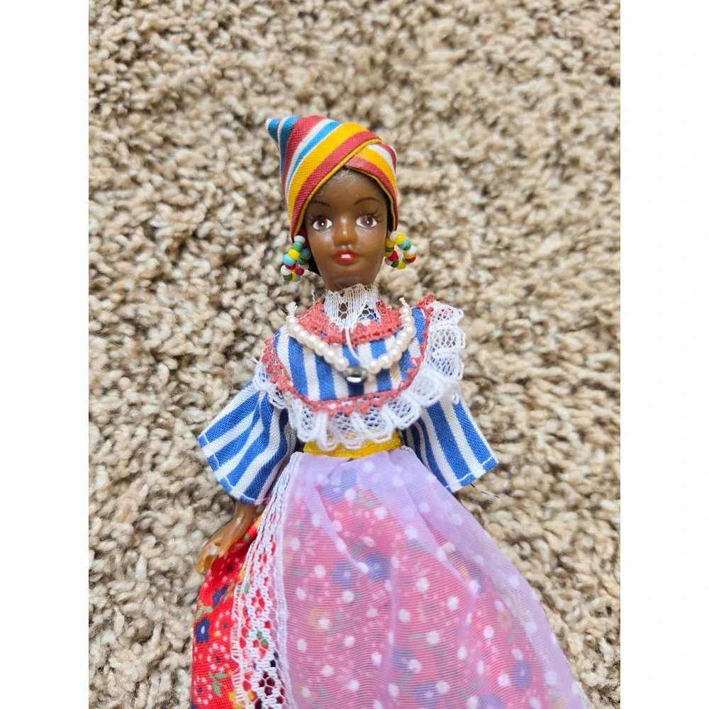 Vintage Rexard Miss St Maarten‎ West Indies Collectors Costume Doll Souvenir Box